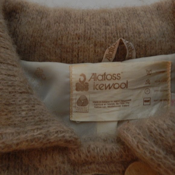 Icewool Alafoss of Iceland Wool Vintage Coatigan Sweater Coat Womens - Picture 6 of 10